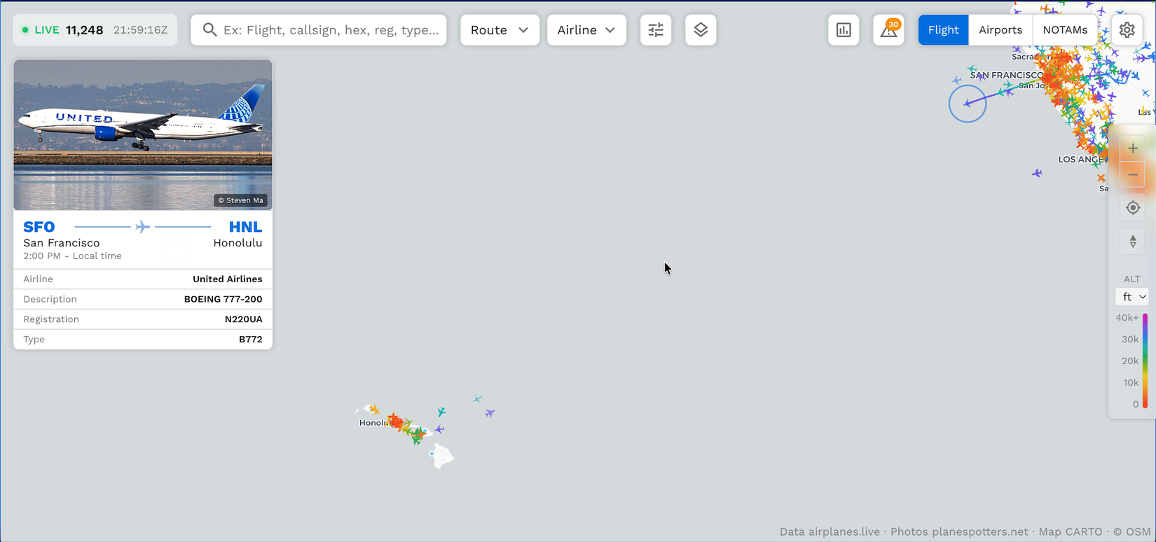 Simple Flying Flight Tracker