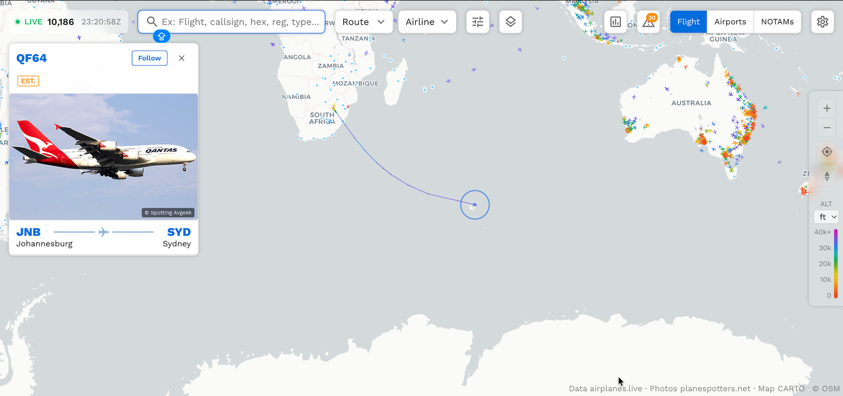 Simple Flying Flight Tracker
