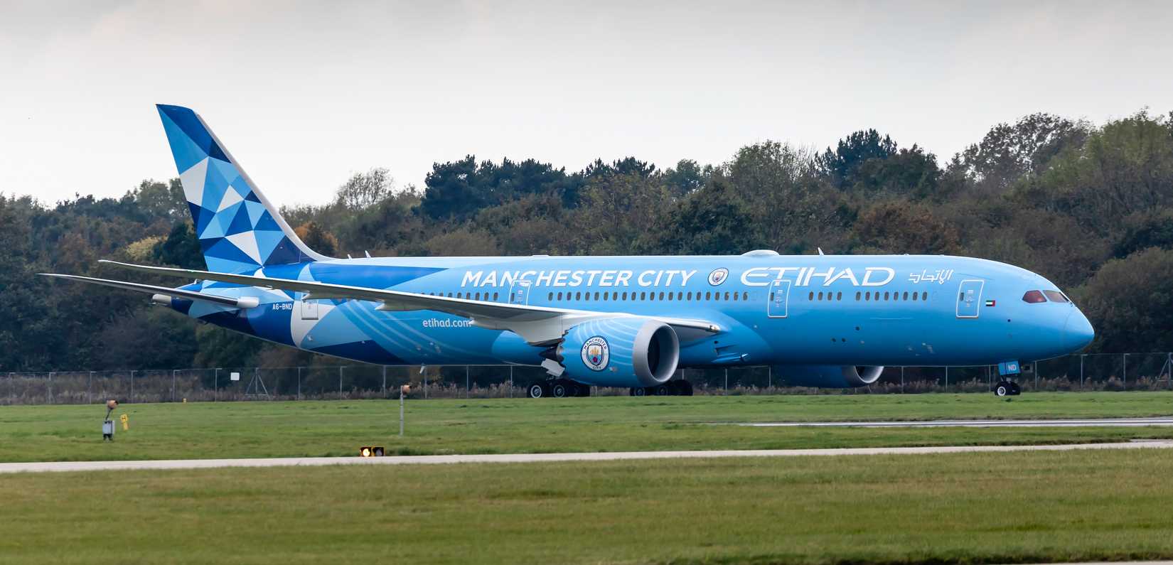 Etihad 787 Man City Livery