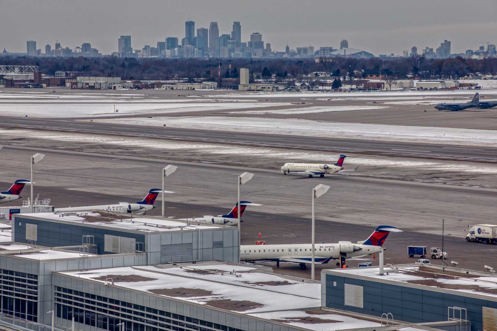 MSP Airport Aerial View