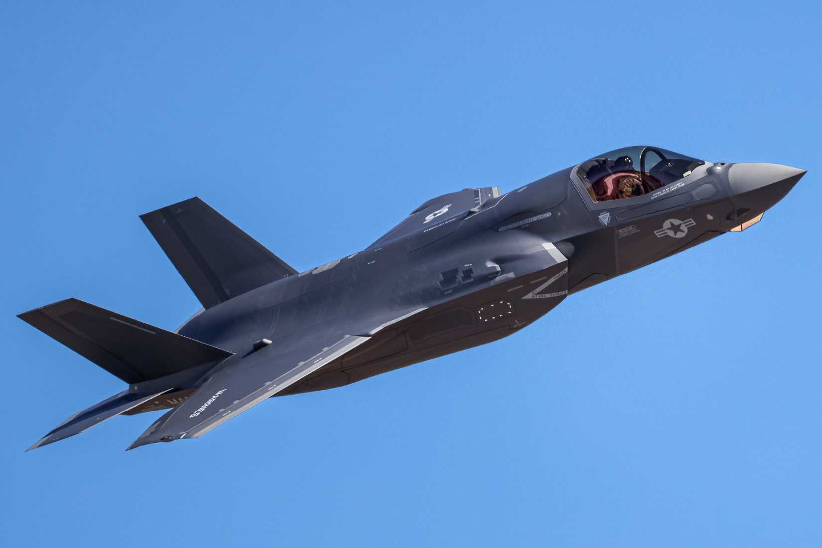 US Marines Corps Lockheed Martin F-35B Lightning II In Flight