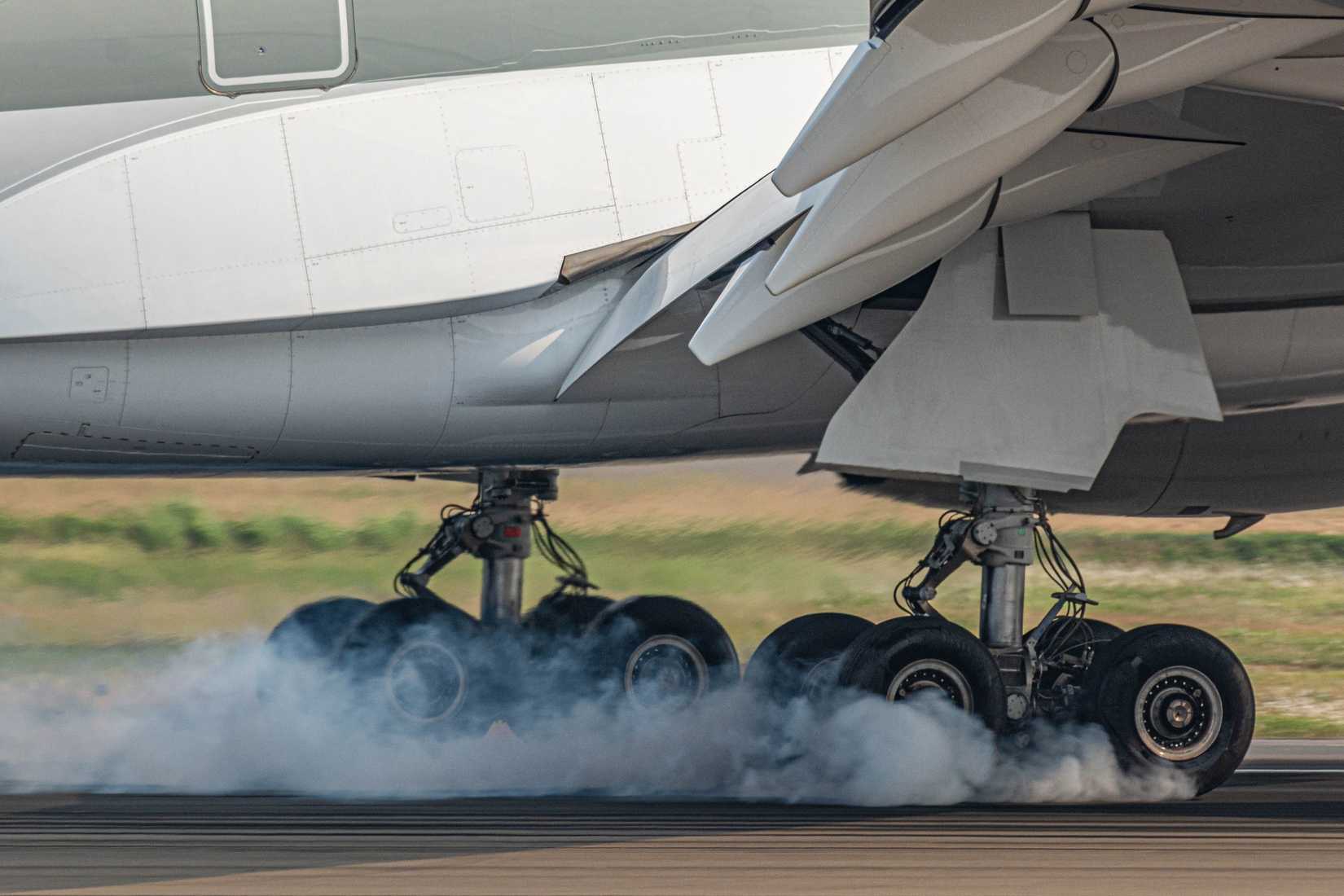 Airbus A350 Landing Gear On Touch Down