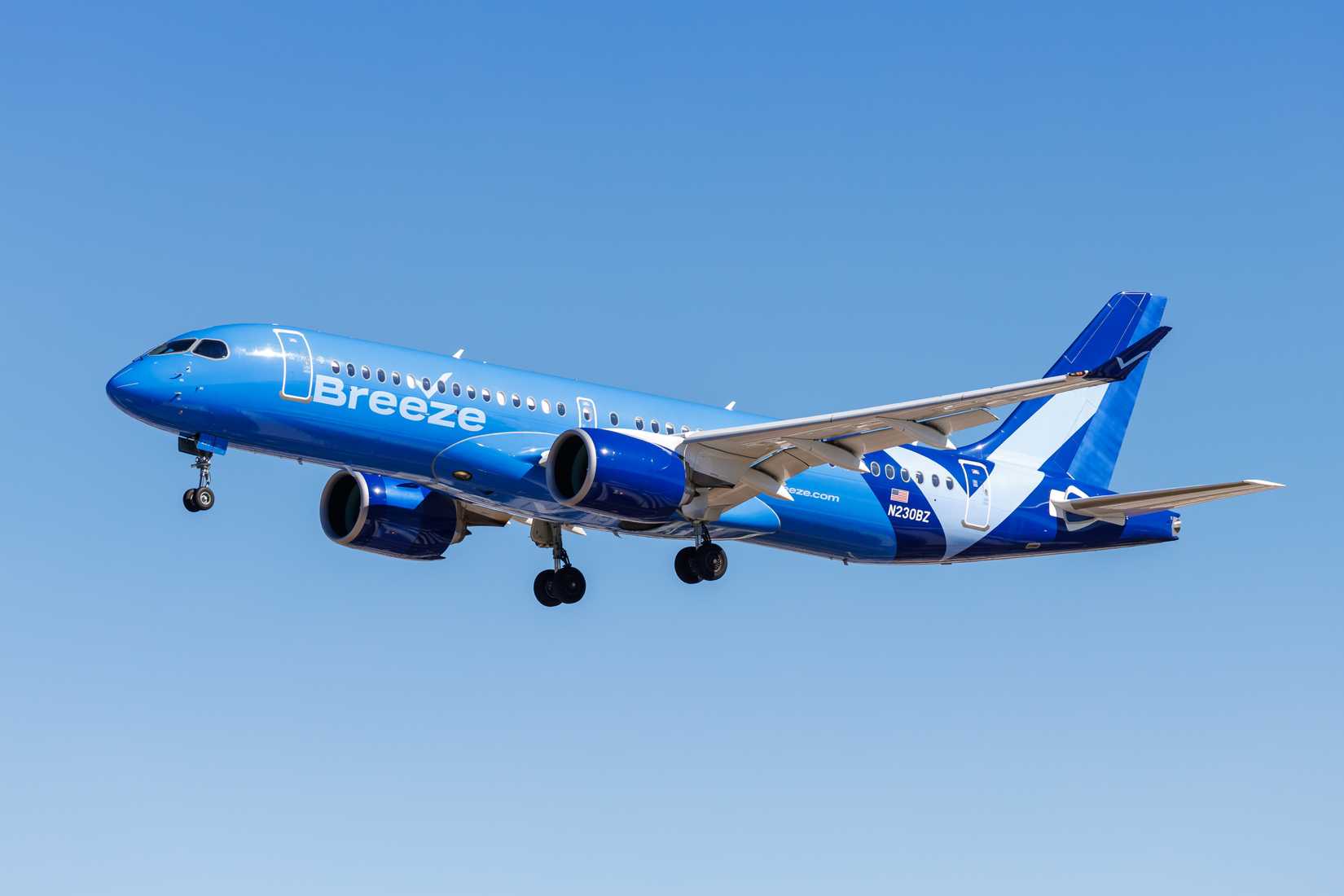 Breeze Airways A220 Inflight