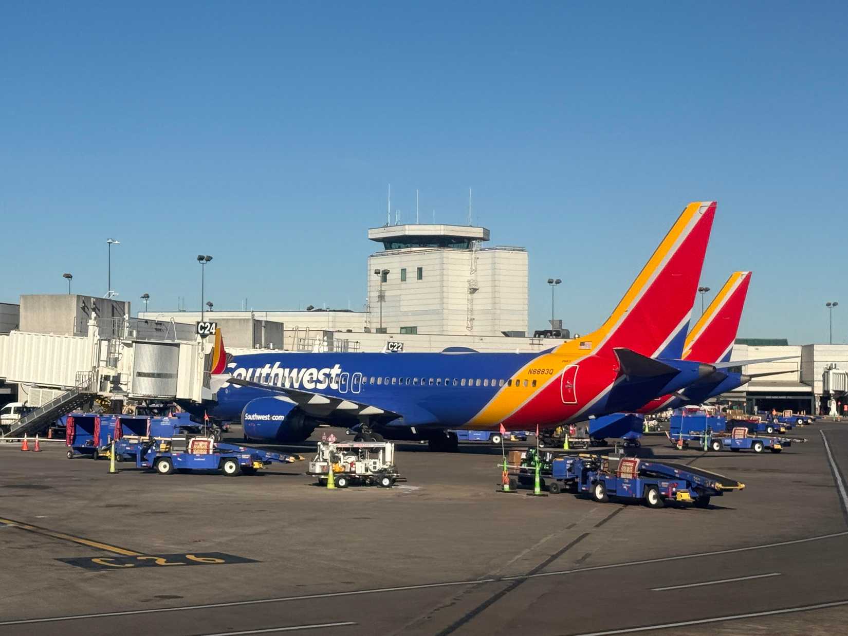 Southwest 737s At Gate
