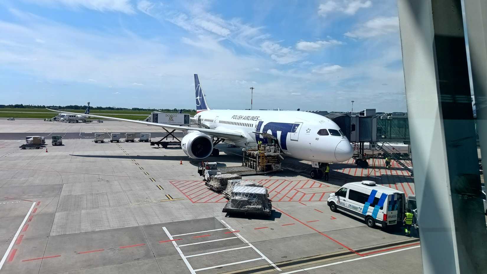 LOT Boeing 787-8 Parked