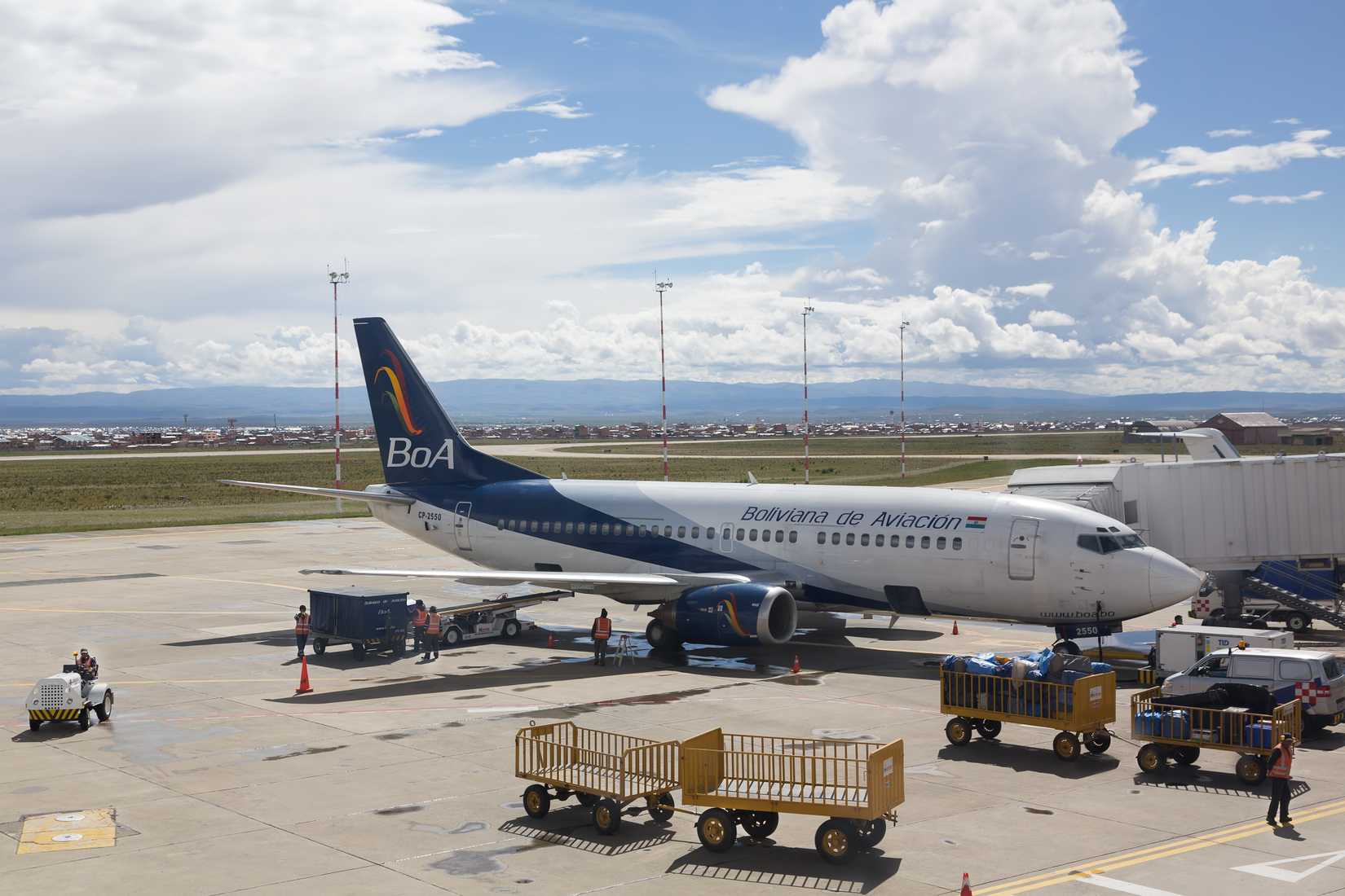 Boliviana de Aviacion aircraft at El Alto International Airport