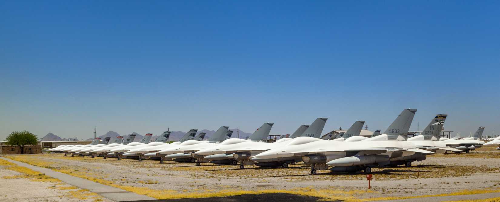 Davis-Monthan Air Force Base AMARG boneyard in Tucson, Arizona. It's the place where nearly 5,000 aircraft have gone to die.