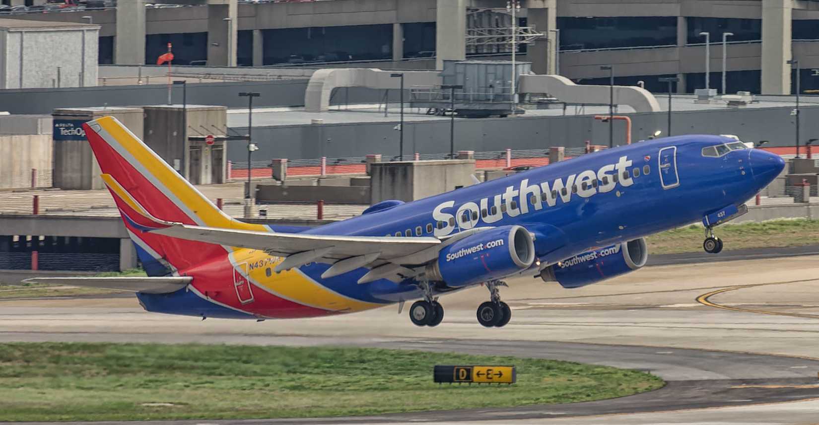Southwest Airlines aircraft takeoff