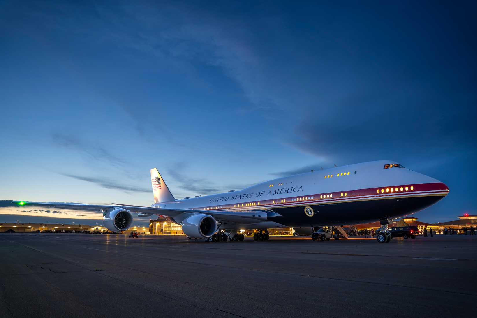 The U.S. Air Force VC-25B Bridge aircraft, Air Force One