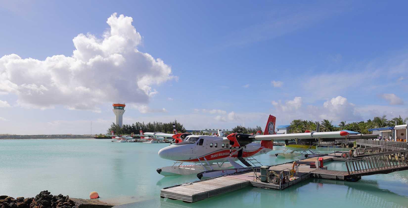  A Trans Maldivian Airways DHC-6 Twin Otter at Velana International Airport, Malé, Maldives