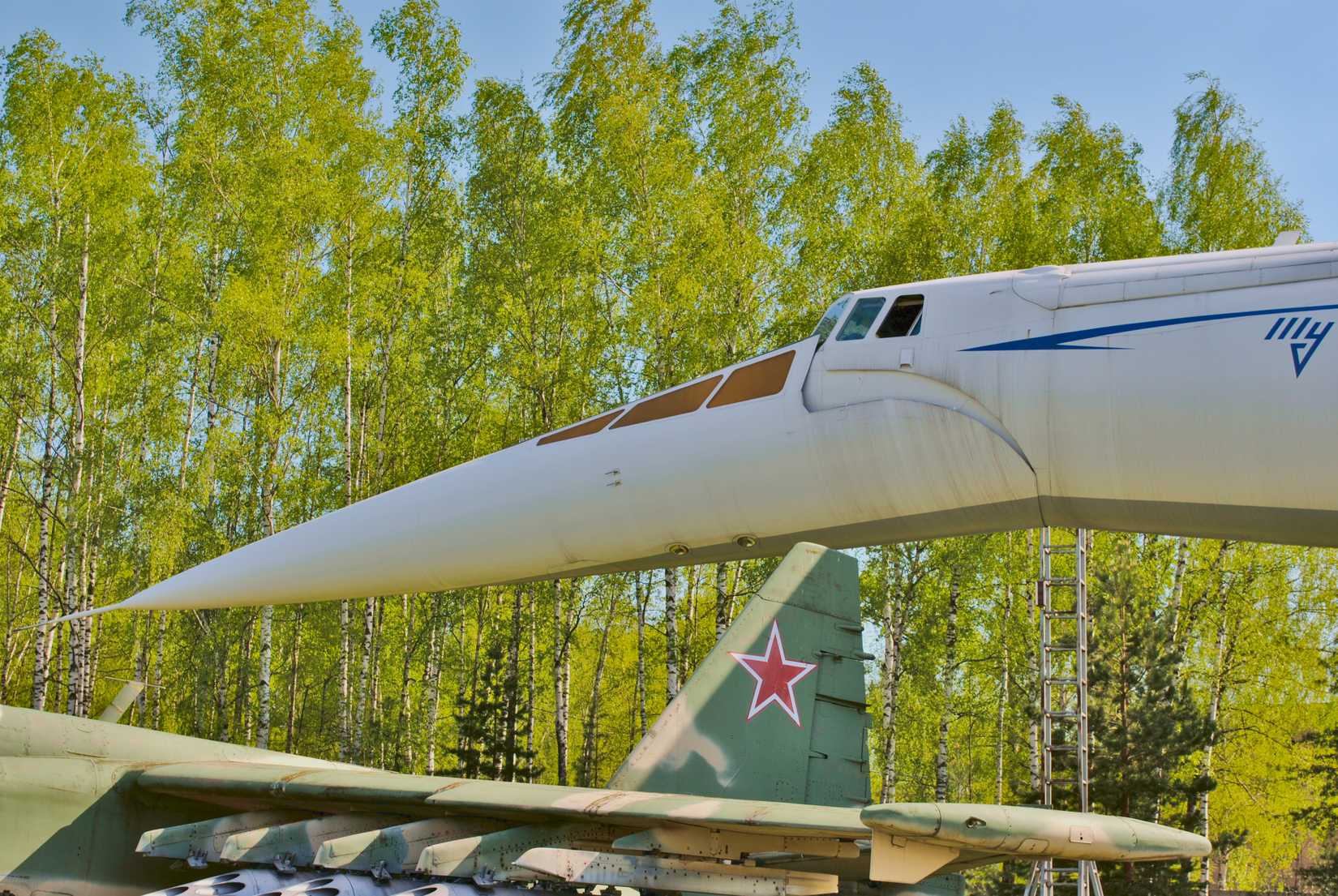 Tupolev Tu-144 nose at Central VVS Museum, Monino, Russia, 2018