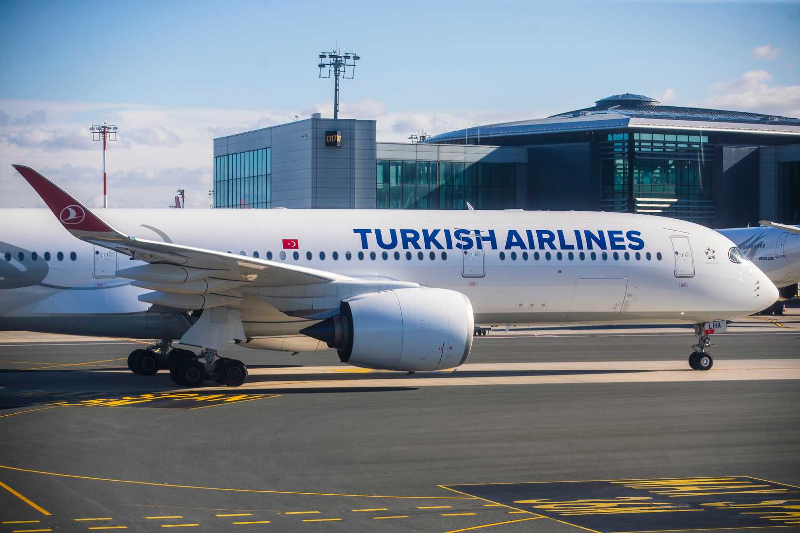 Turkish Airlines Airbus A350-900 parking