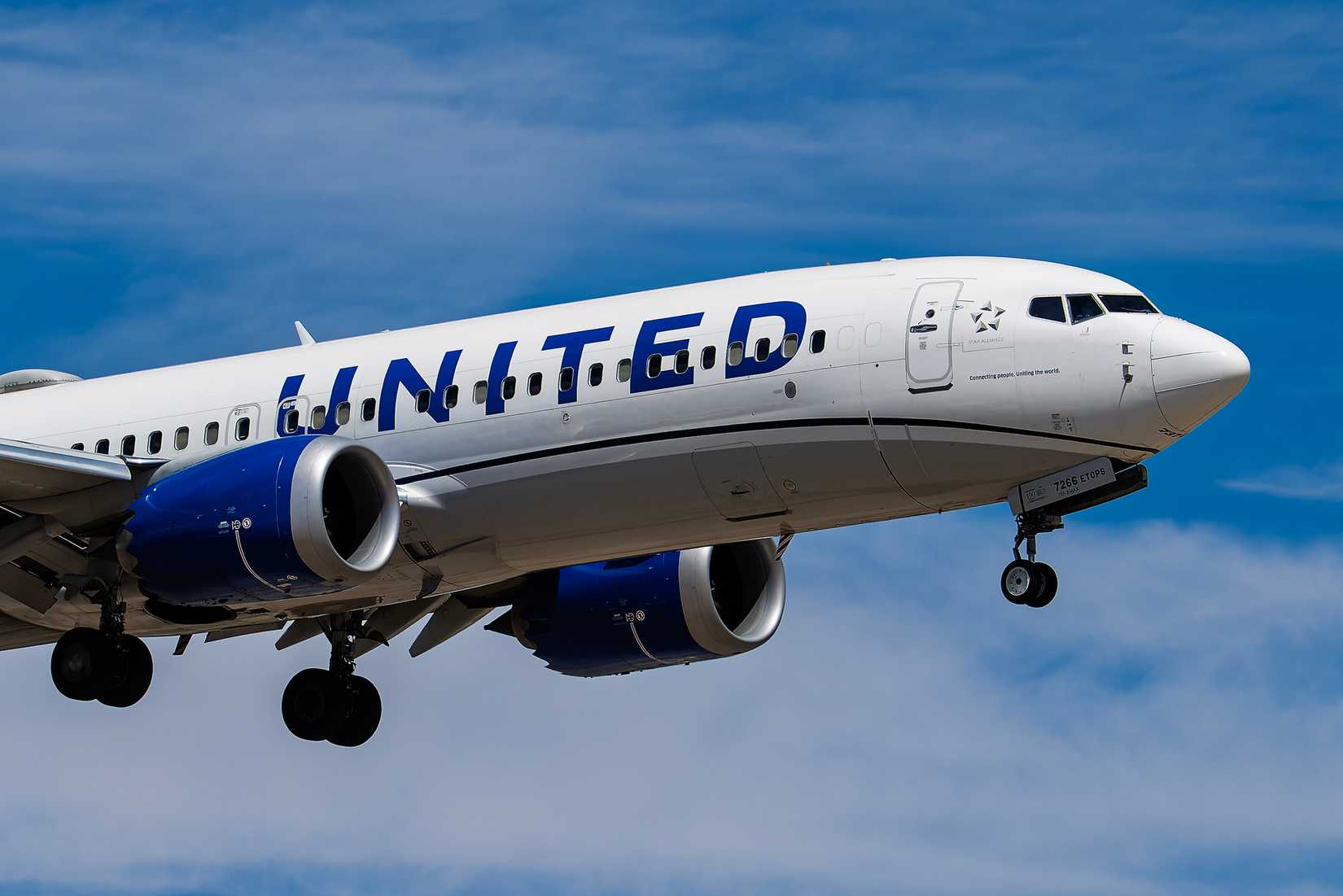 United Airlines Boeing 737-Max8 N27266 at Albuquerque International Sunport Airport-1
