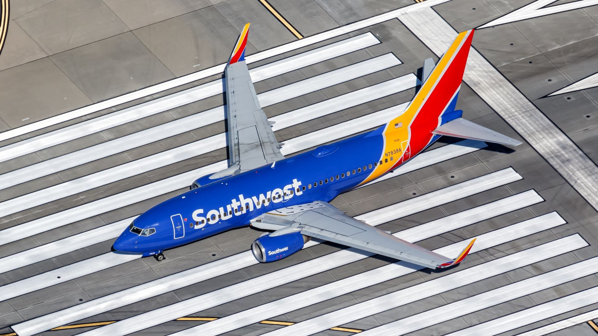 Southwest Boeing 737 on runway