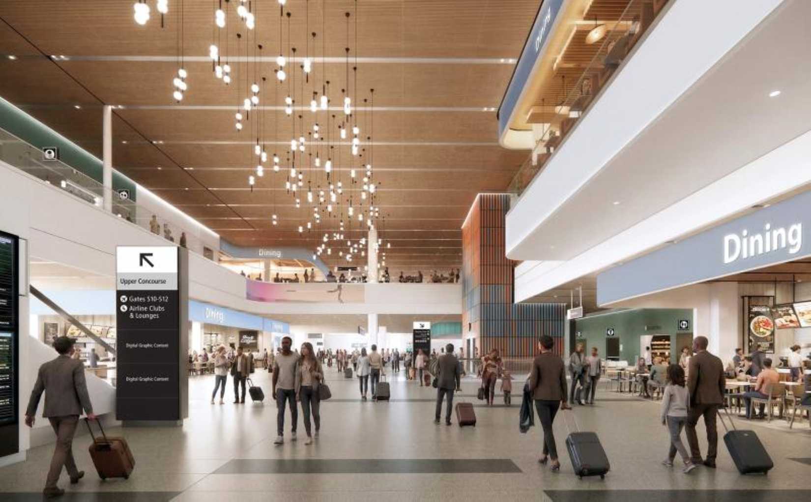 Updated SeaTac S Concourse Rendering
