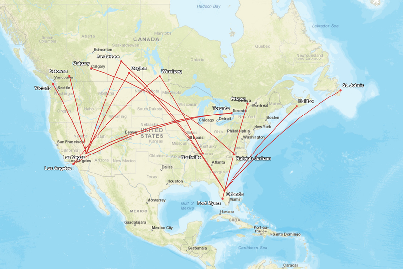 WestJet Has Cut A Massive 27 US Routes: See All Major Flight Changes ...