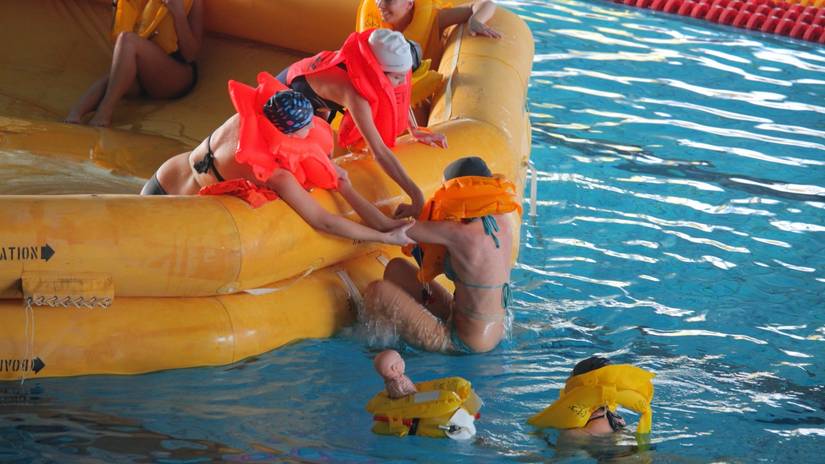 cabin crew wet drill training