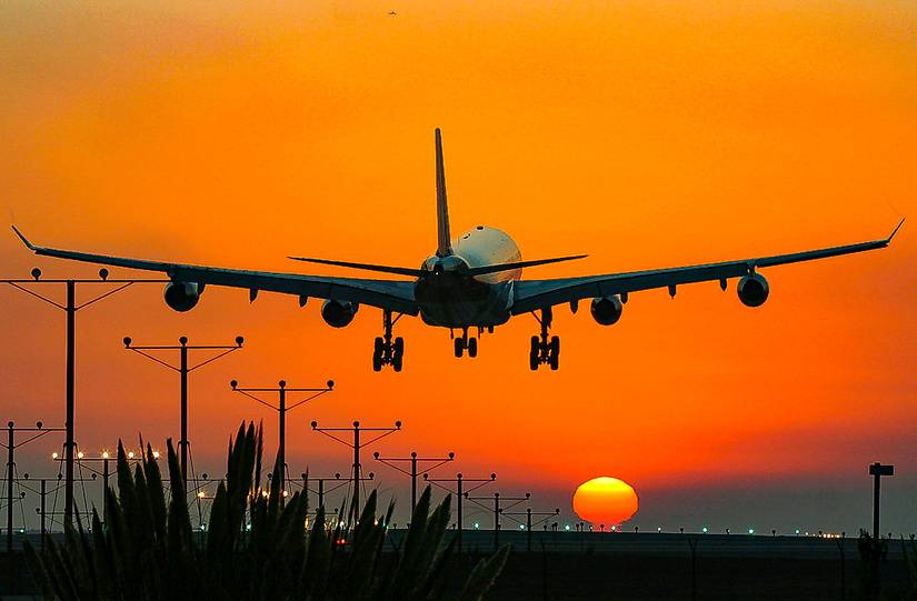 Airbus A340 Sunset