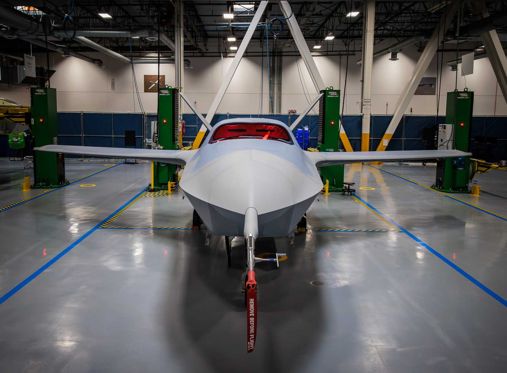 A YFQ-42A production representative test vehicle is staged in Poway, Calif.