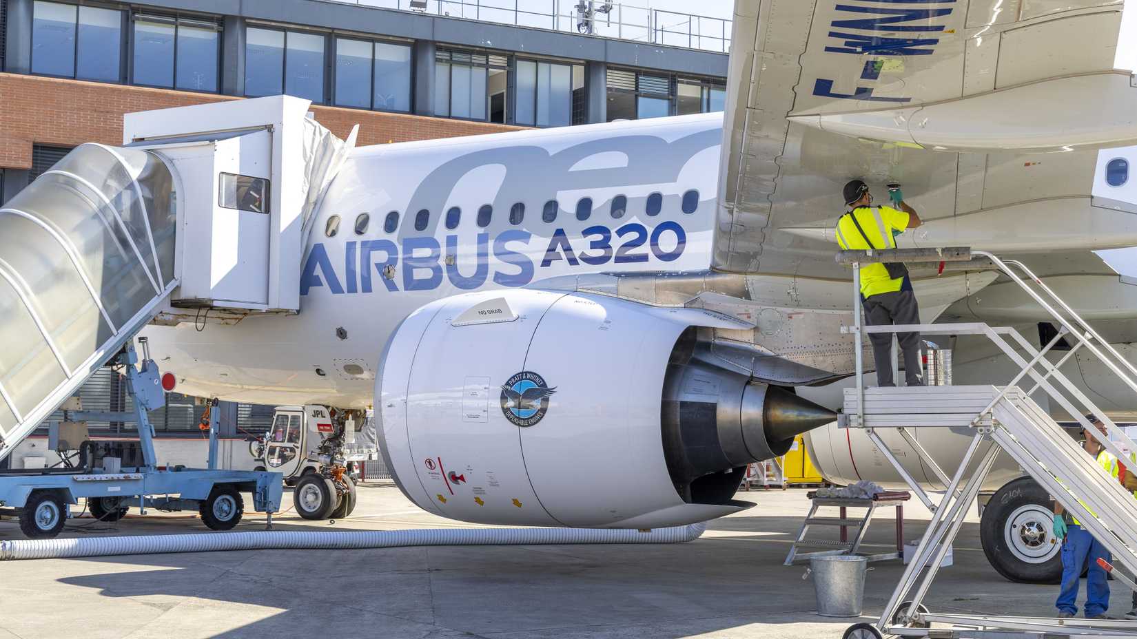 A320 P&W GTF 100% SAF flight