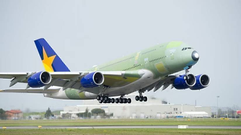 Skymark A380 first flight.