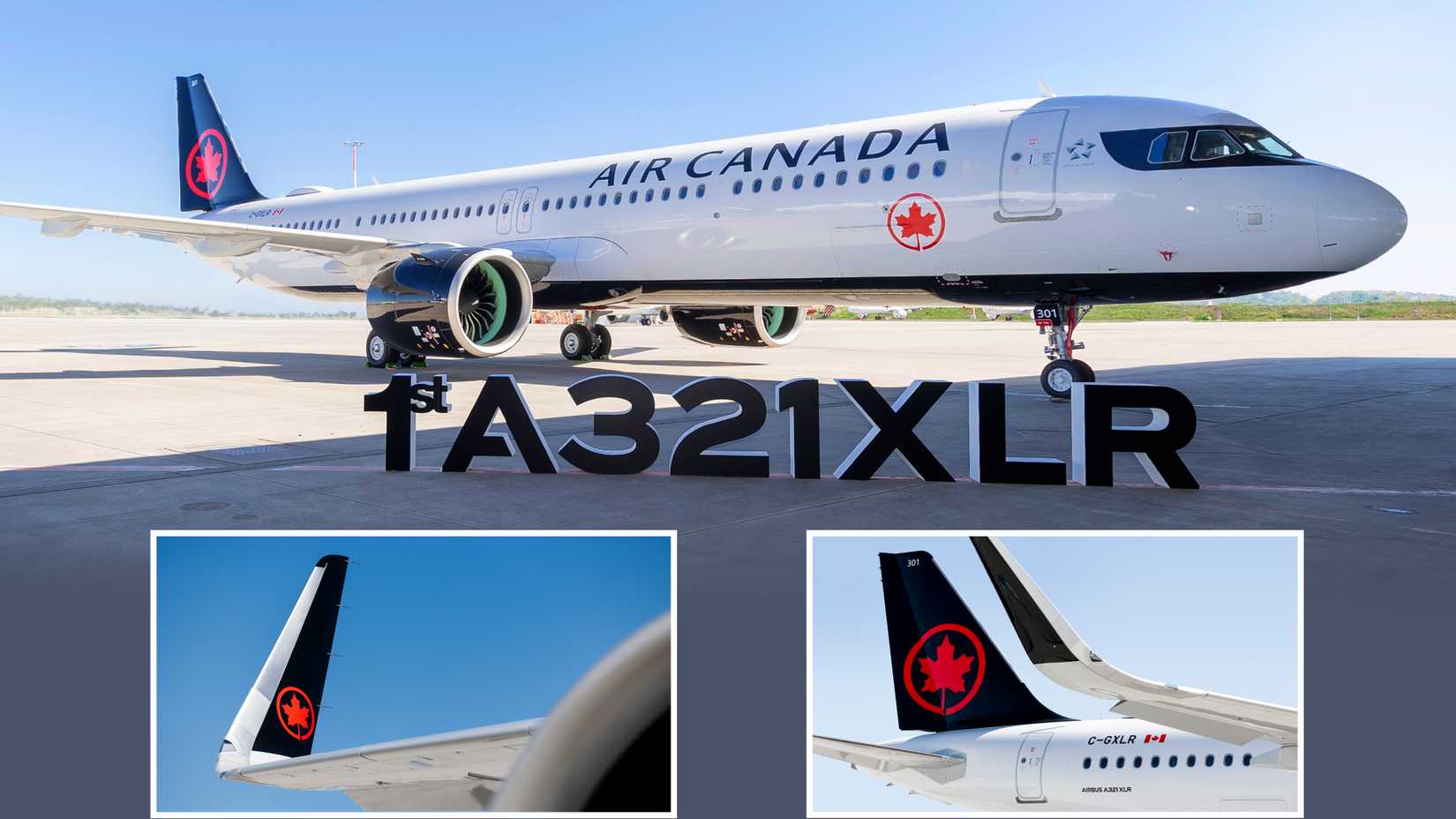 Air Canada's first Airbus A321XLR airliner