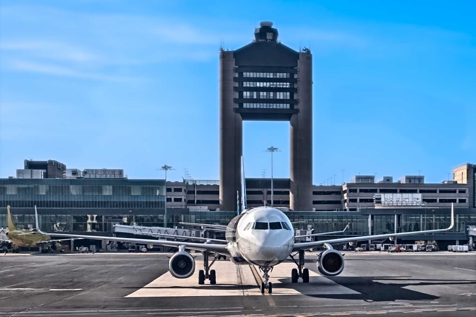 Aircraft at Boston Logan airport Aaron J Seltzer