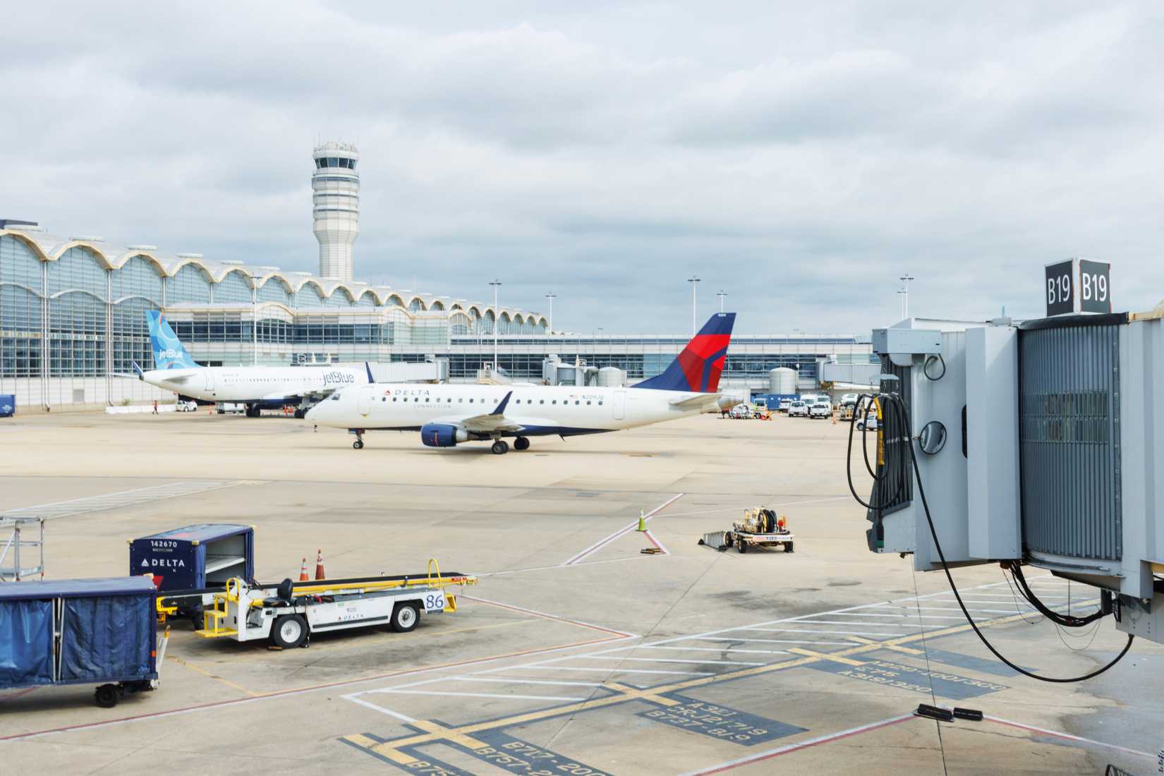 Aircraft on the ground at Washington National Kate Scott