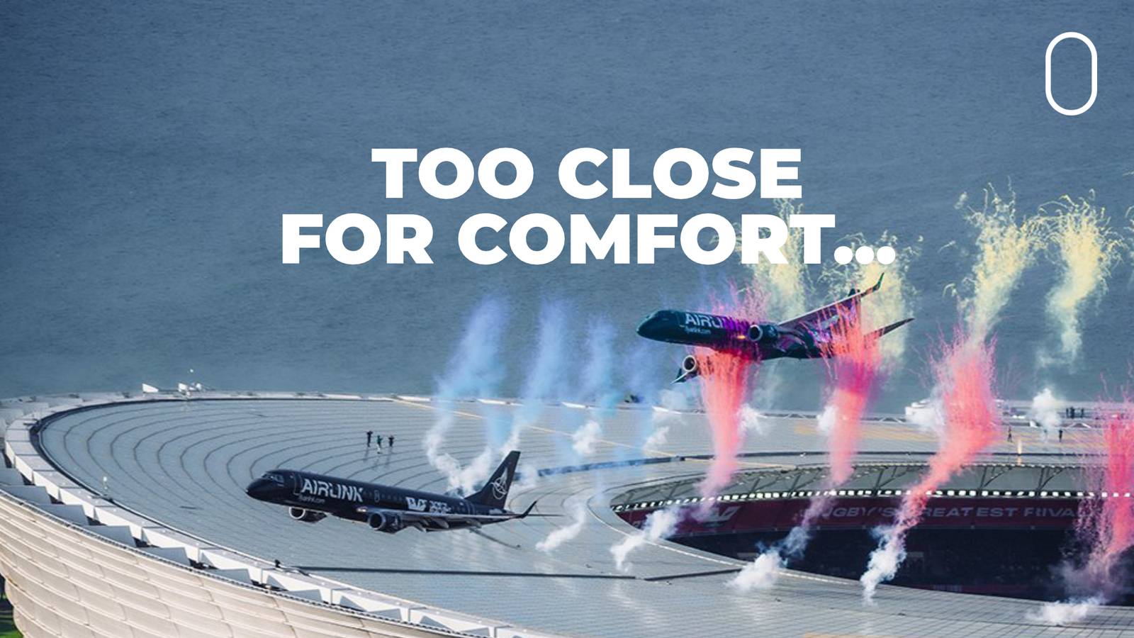 Within 50 Feet: 2 Airlink E-Jets Only Just Clear Cape Town Stadium In Viral Flyover