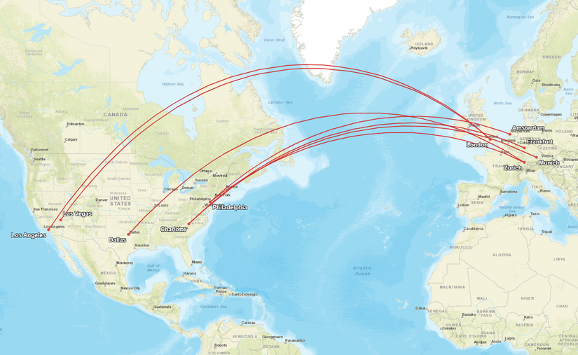 American Airlines 5th To 11th Emptiest Transatlantic Routes