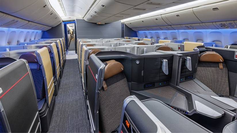 American Airlines Flagship Suite seating.