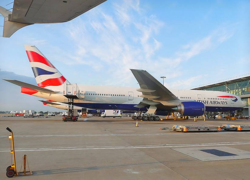 British Airways 777-200ER on stand at LHR