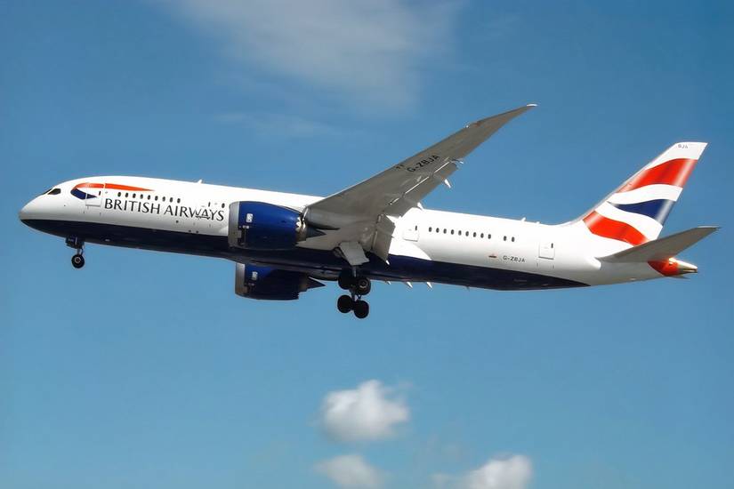 British Airways 787-8 on short final