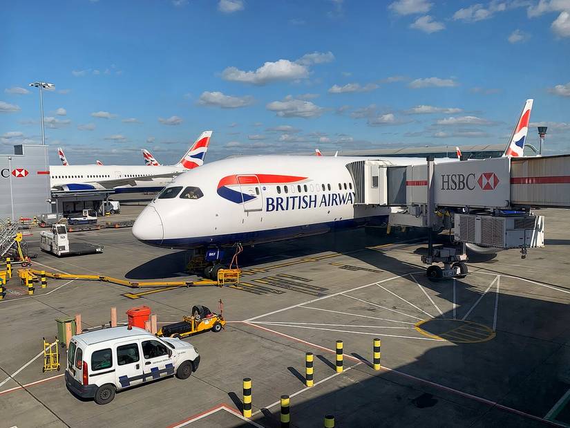 British Airways Boeing 787-9 at Heathrow