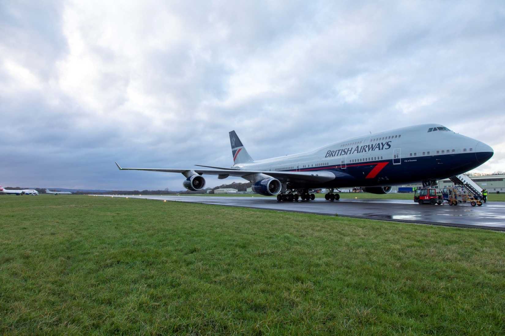 British Airways Boeing 747-400 Parked At Dunsfold Aerodrome