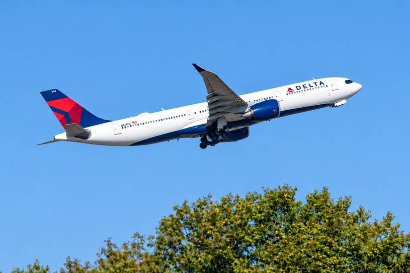 Delta Air Lines Airbus A330-900 taking off