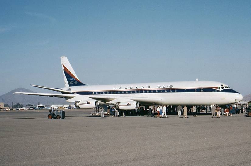 Douglas DC-8 in company livery at Phoenix Sky Harbor Int'l Airport - KPHX, USA - Arizona