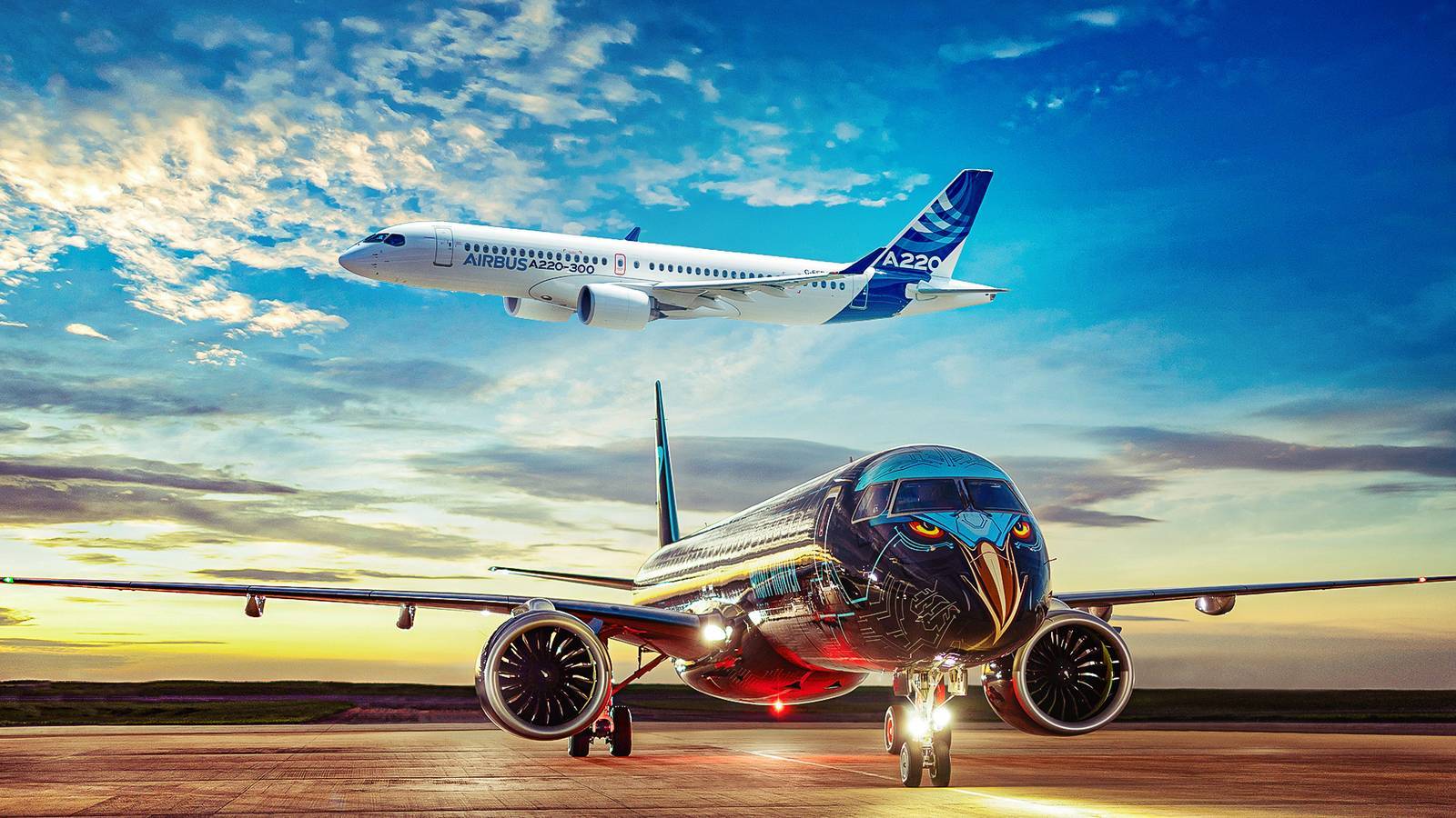 Airbus A220 vs E195-E2: Qual jato regional voa mais barato?