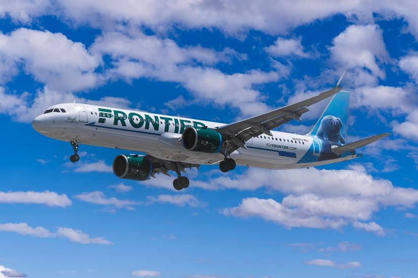 Frontier airliner