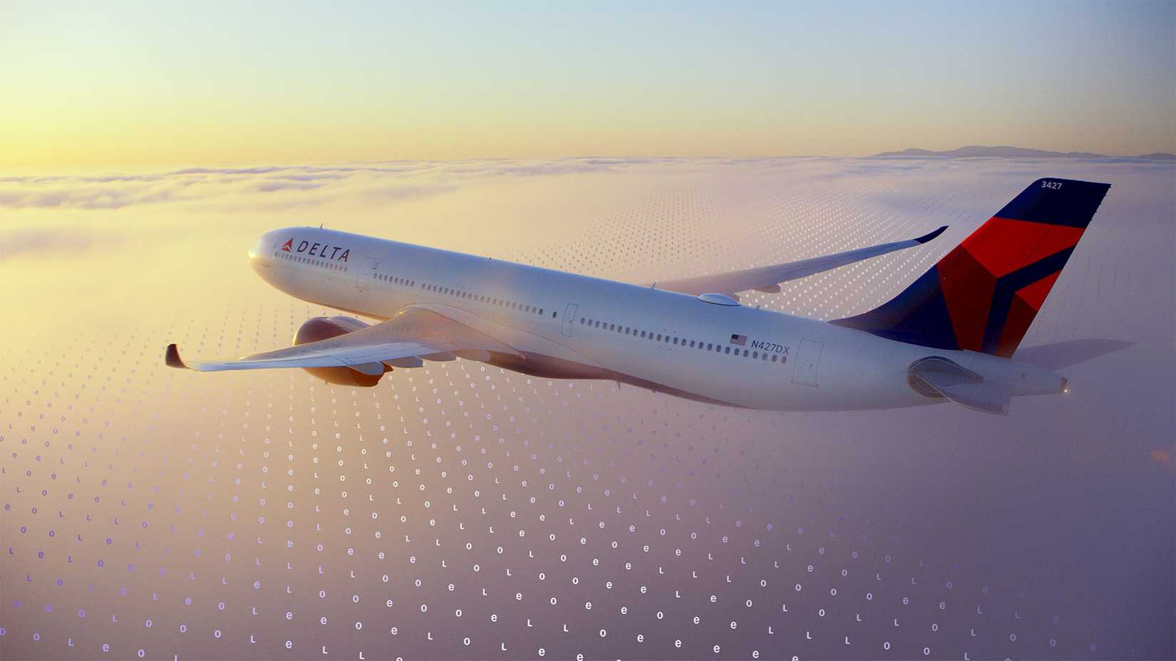 Delta A330 Inflight Rendering