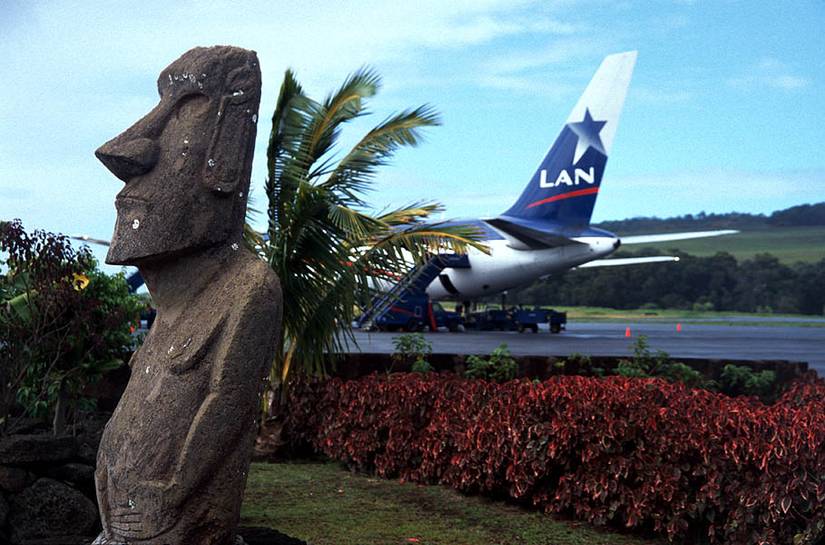 Mataveri Airport at the Easter Island, Chile
