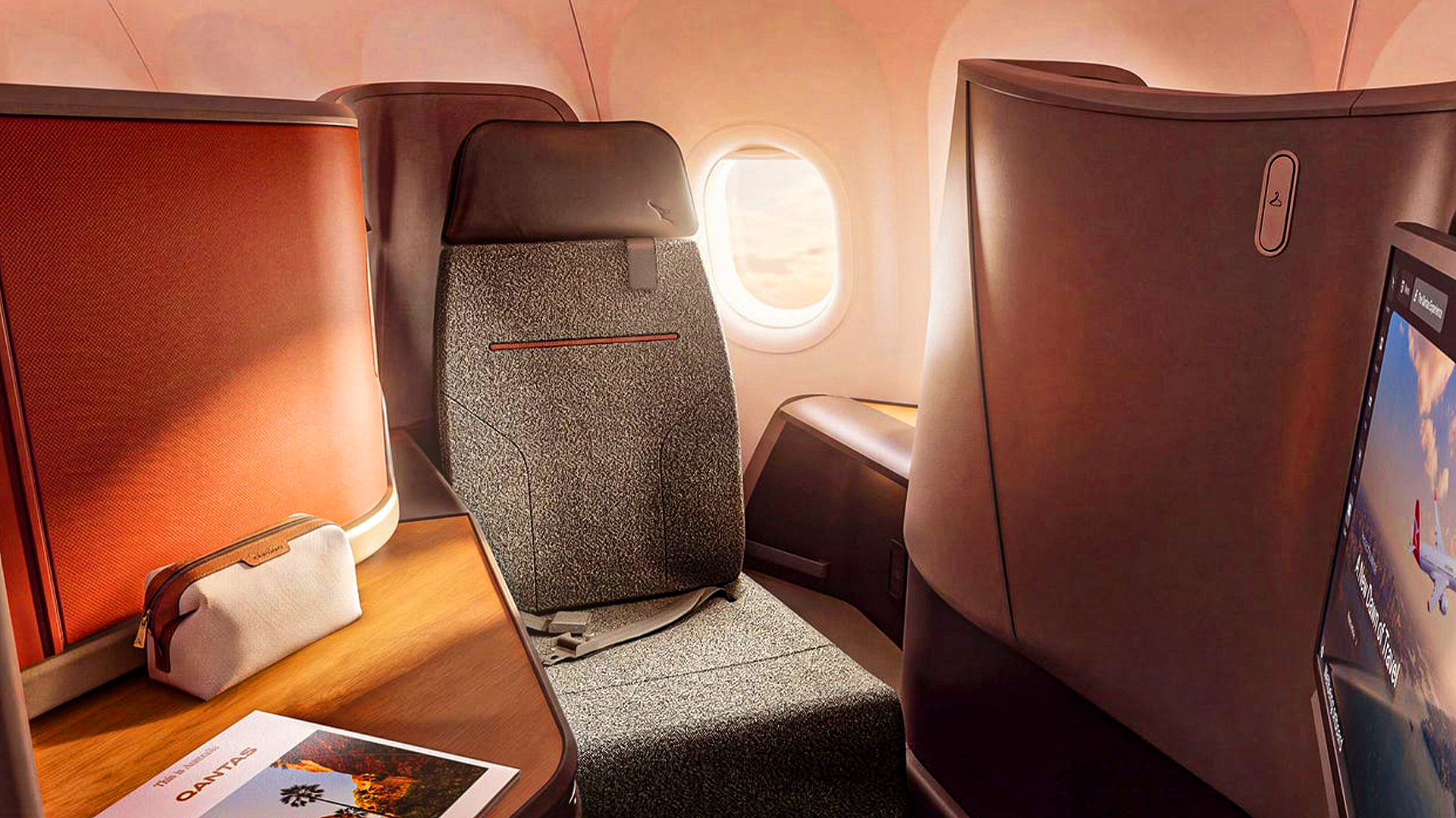 Narrowbody Airbus A321XLR Qantas business class seat
