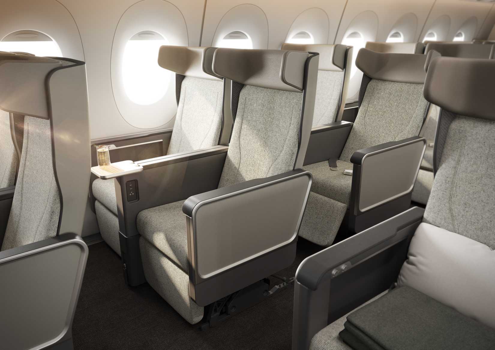 Qantas A350 Premium Economy Rendering