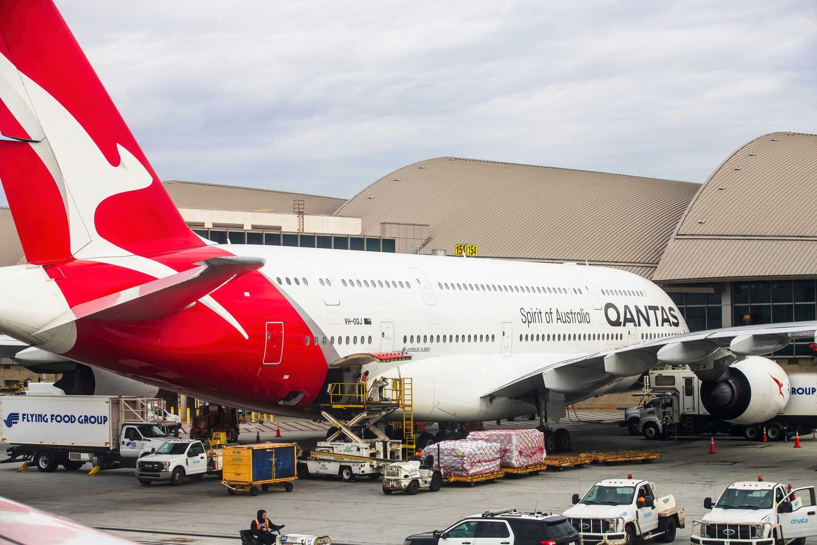 Qantas Airbus A380 Los Angeles Karolis Kavolelis