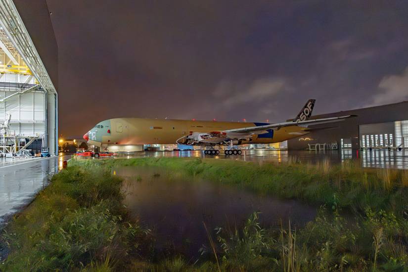 Airbus A350F Parked Outside