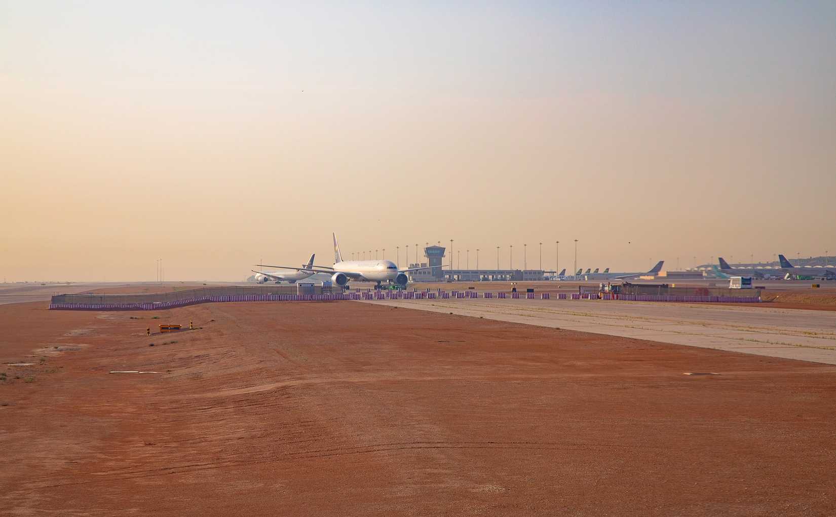 Riyadh Airport RUH aircraft preparing for departure Fedor Selivanov