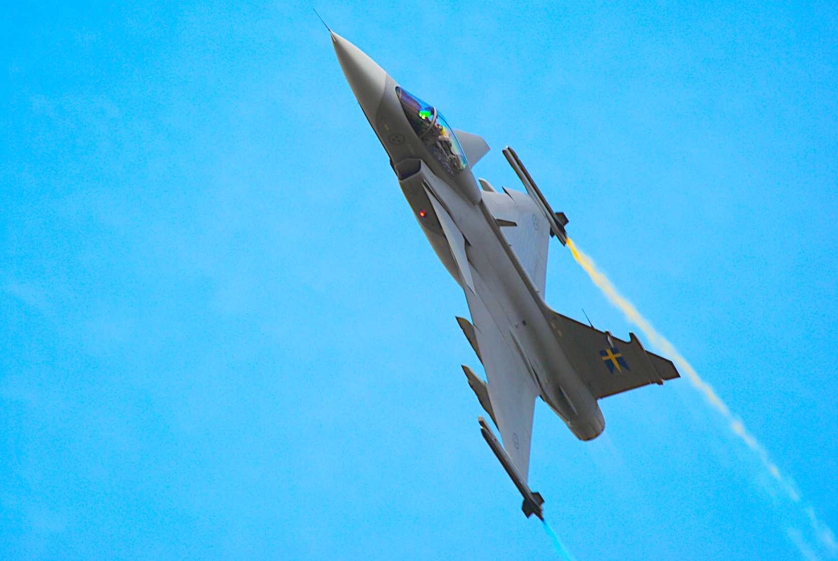 Saab JAS39 Gripen E display at Flygdarna 2026, Malmen Air Base