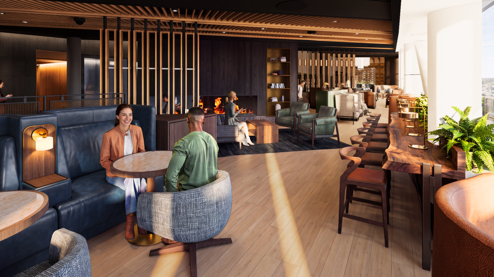 Alaska Airlines Aurora lounge in Seattle 