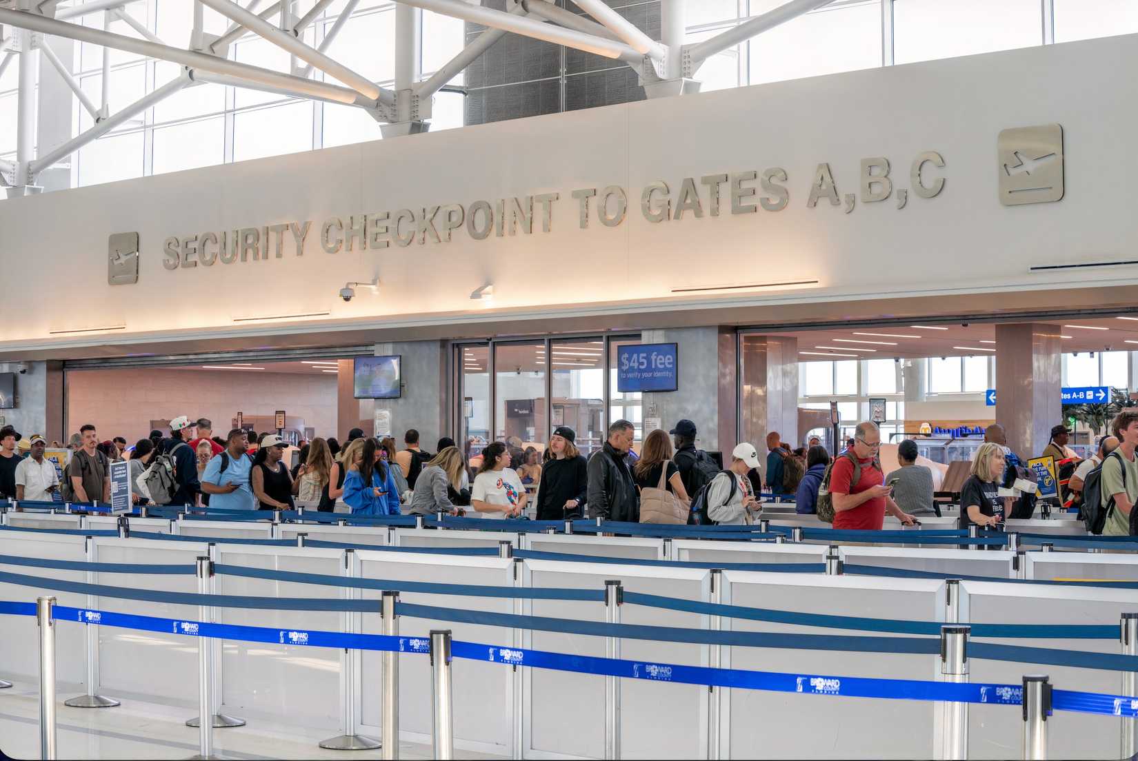 Security Checkpoint Line