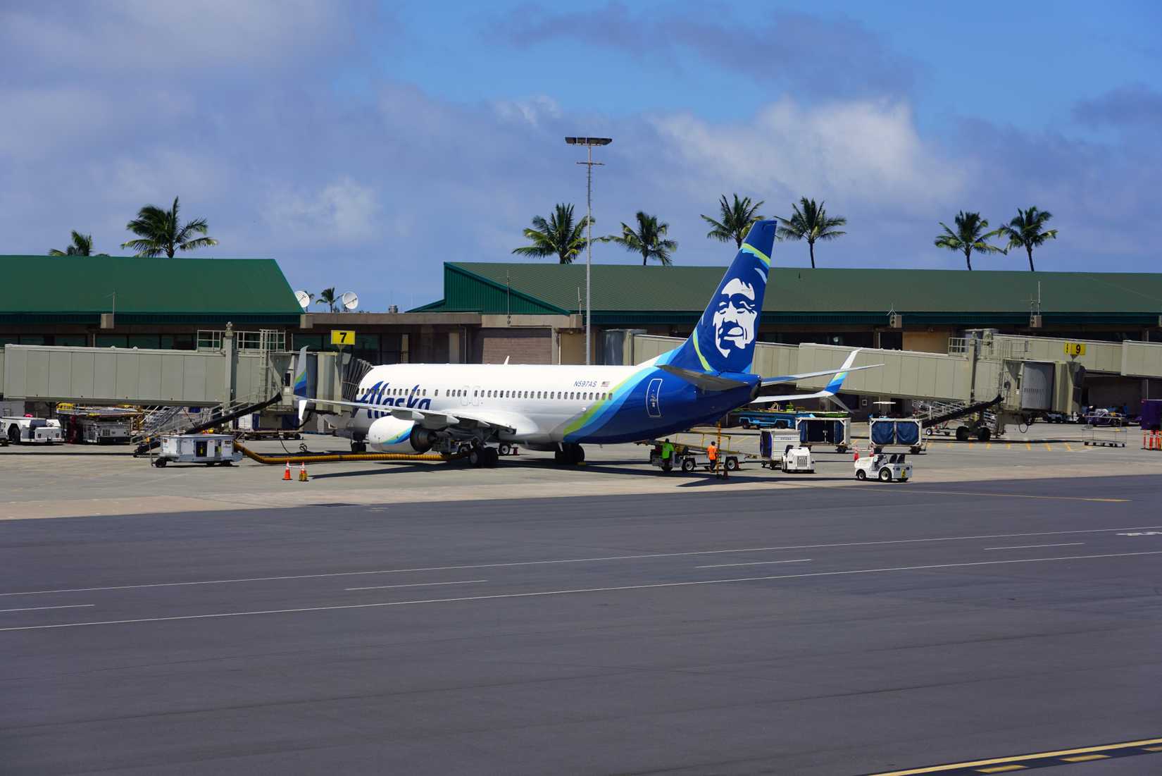 Alaska Airlines Boeing 737-800 Parked
